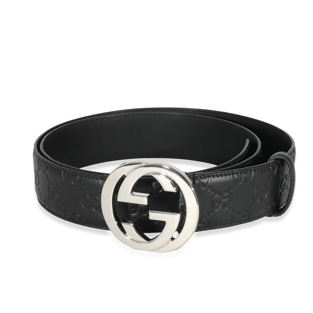 GUCCI GG GUCCISSIMMA CALFSKIN LEATHER BELT