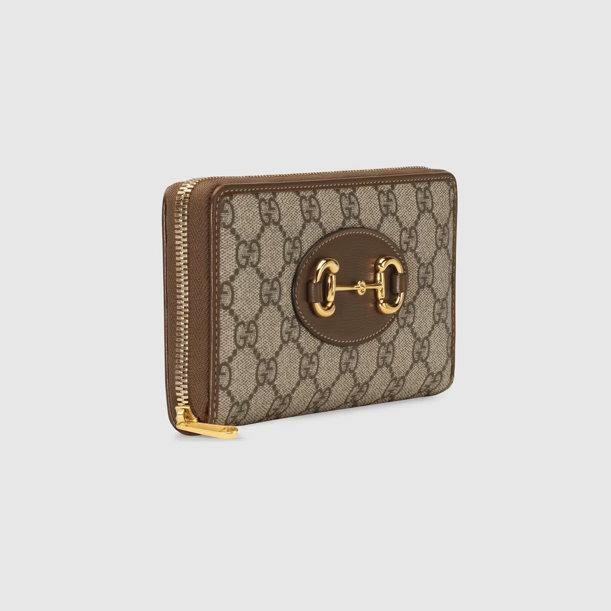 GUCCI GG SUPREME 1955 HORSEBIT ZIP AROUND WALLET