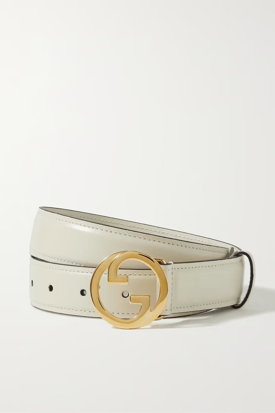GUCCI INTERLOCKING G BUCKLE LEATHER BELT