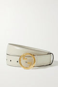 GUCCI INTERLOCKING G BUCKLE LEATHER BELT