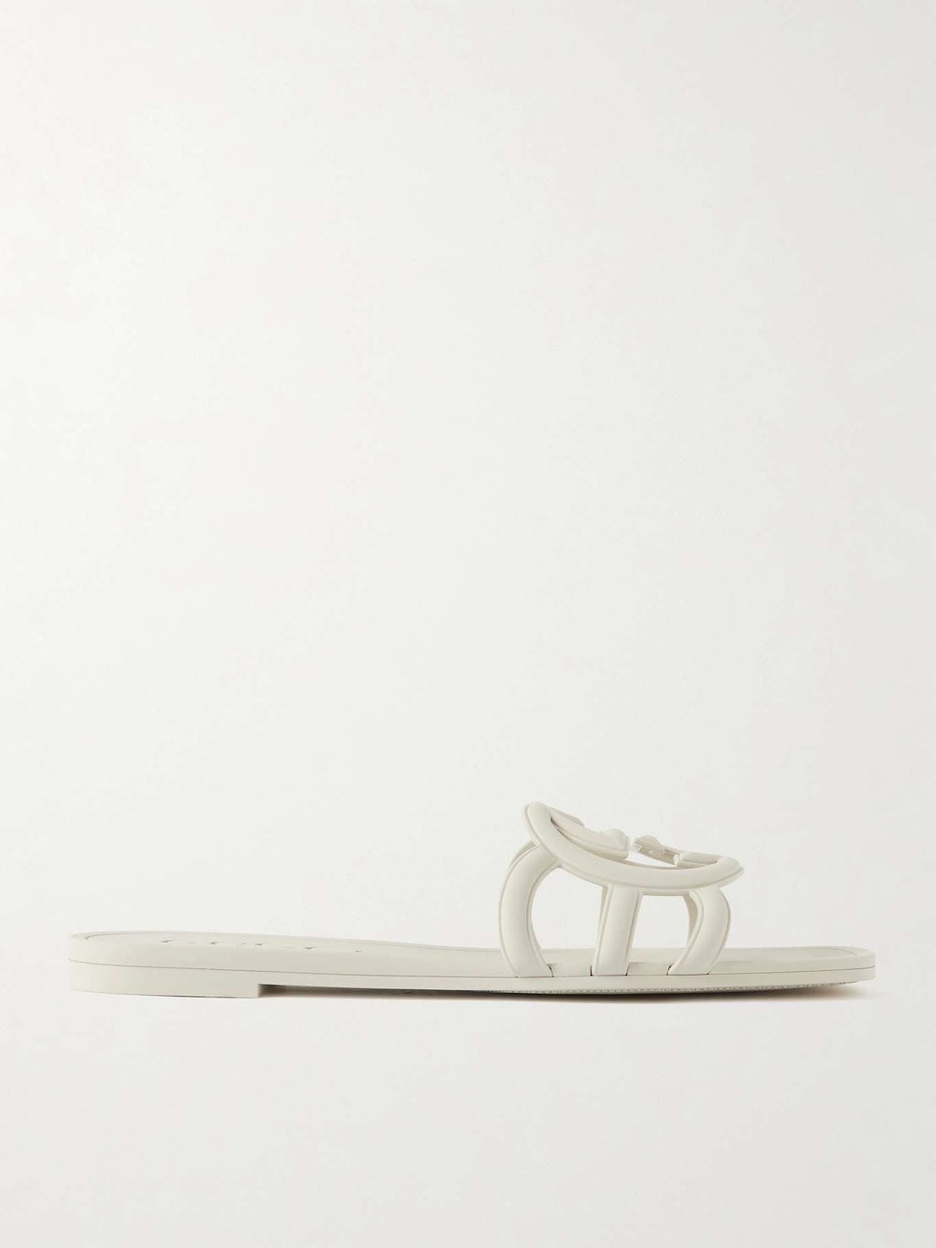 GUCCI INTERLOCKING G RUBBER SLIDE SANDALS