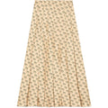 GUCCI INVITE STAMP PRINT SILK PLEATED MIDI SKIRT