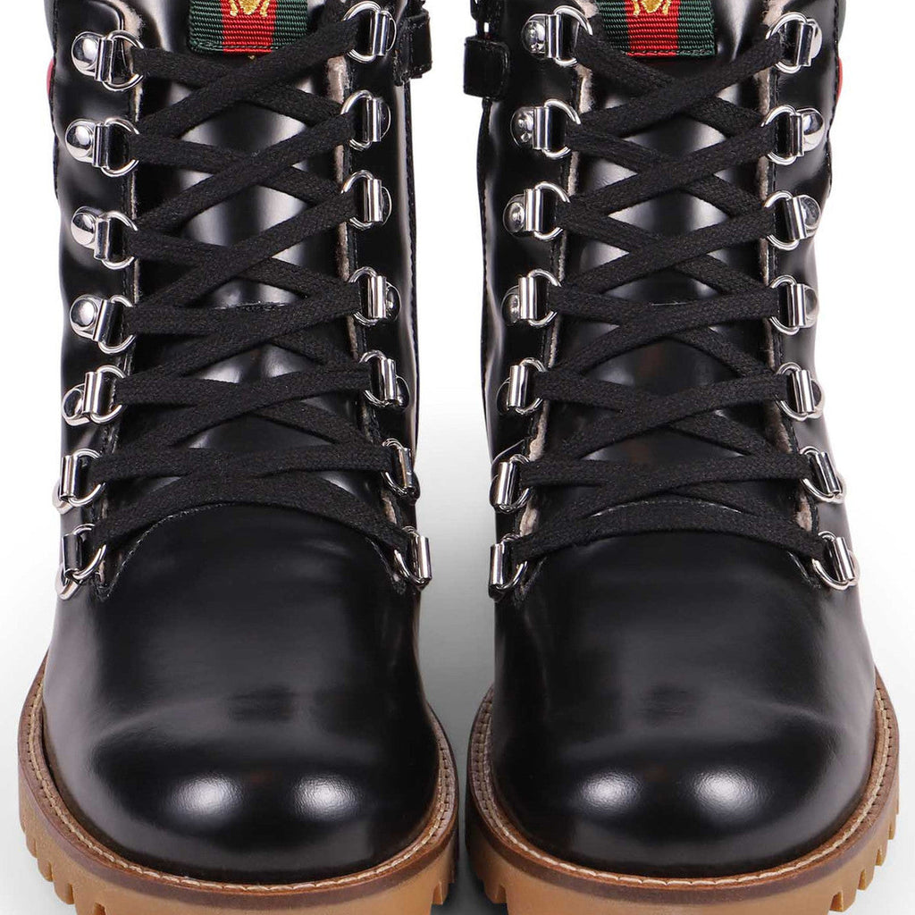 GUCCI GG WEB JONATHAN BOOTS