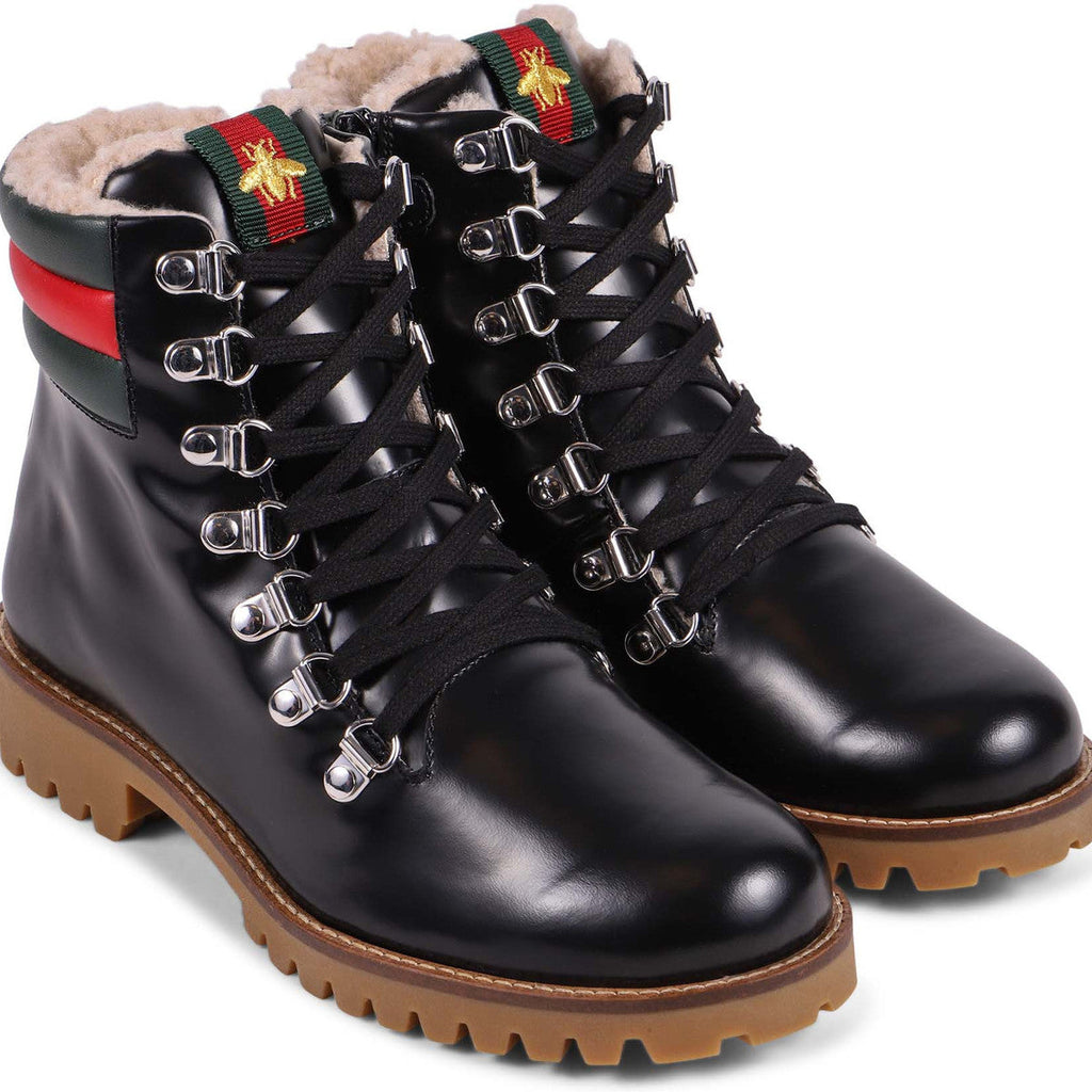 GUCCI GG WEB JONATHAN BOOTS