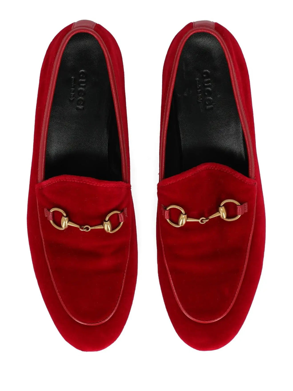 GUCCI JORDAAN HORSEBIT VELVET LOAFERS