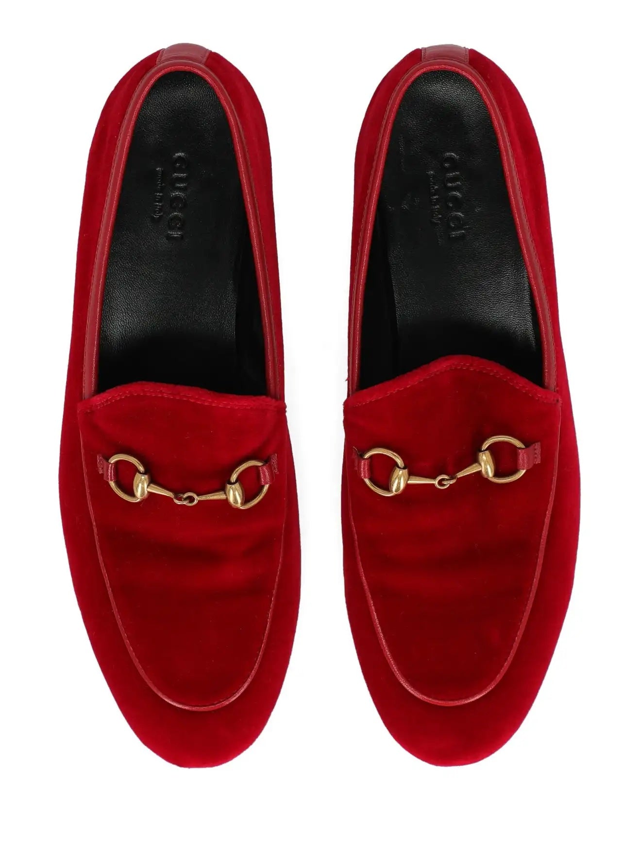 GUCCI JORDAAN HORSEBIT VELVET LOAFERS