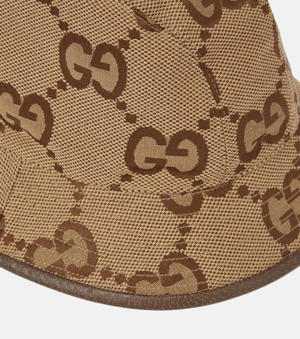 GUCCI JUMBO GG CANVAS BUCKET HAT