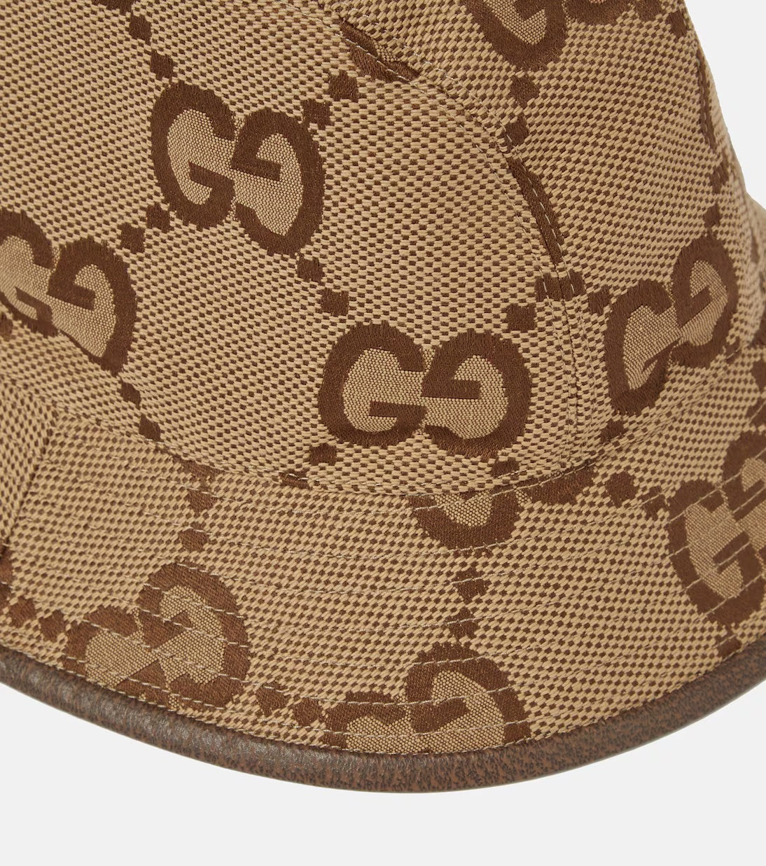 GUCCI JUMBO GG CANVAS BUCKET HAT