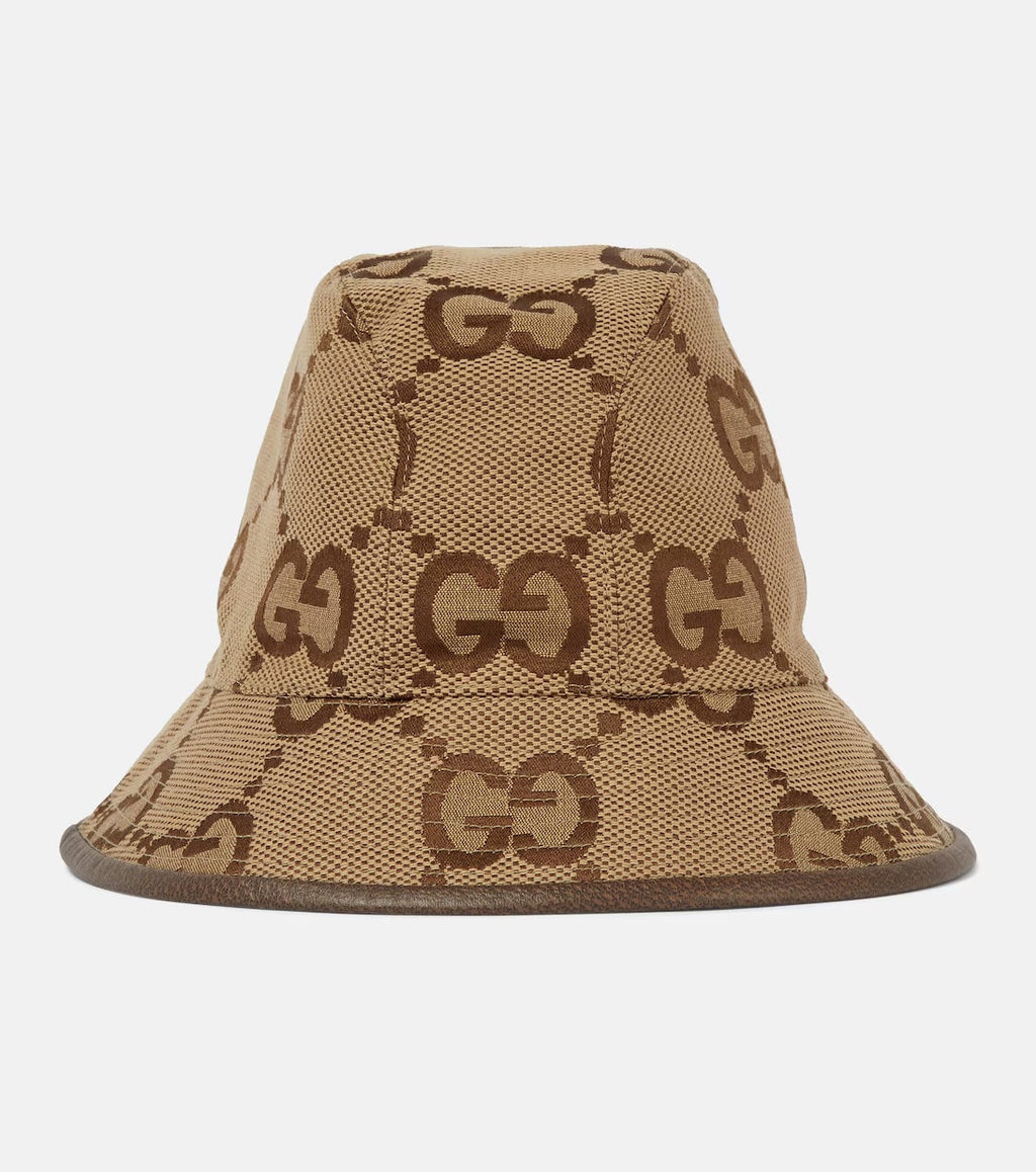 GUCCI JUMBO GG CANVAS BUCKET HAT