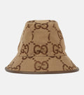 GUCCI JUMBO GG CANVAS BUCKET HAT