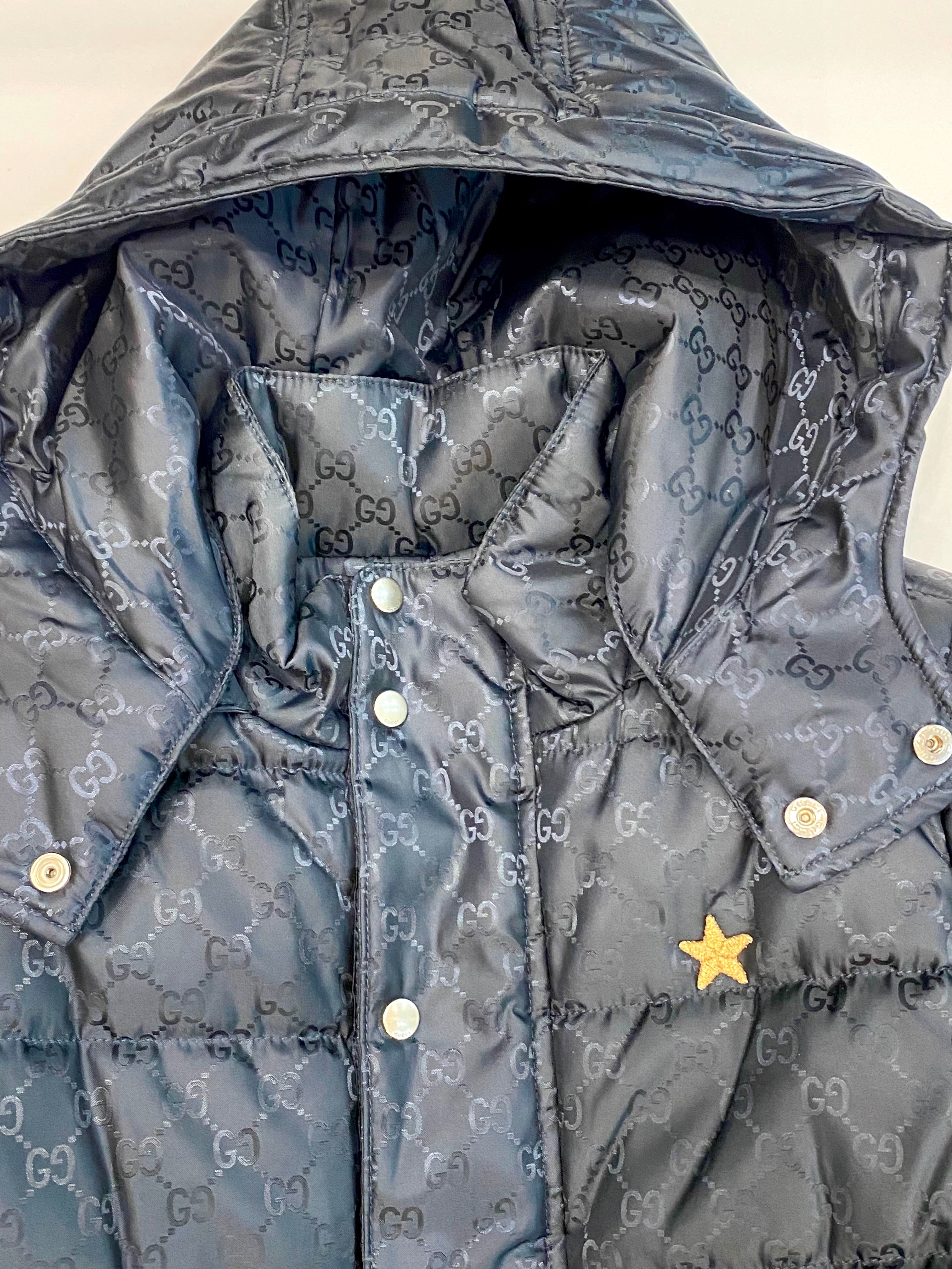 GUCCI GG MONOGRAM KIDS HOODED DOWN COAT