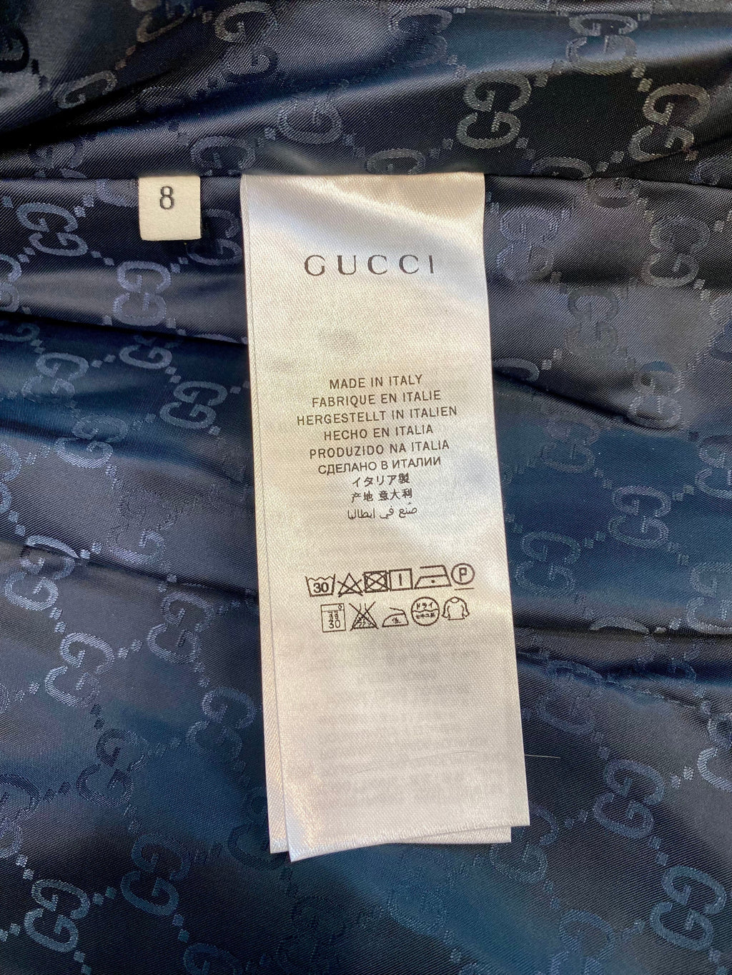 GUCCI GG MONOGRAM KIDS HOODED DOWN COAT
