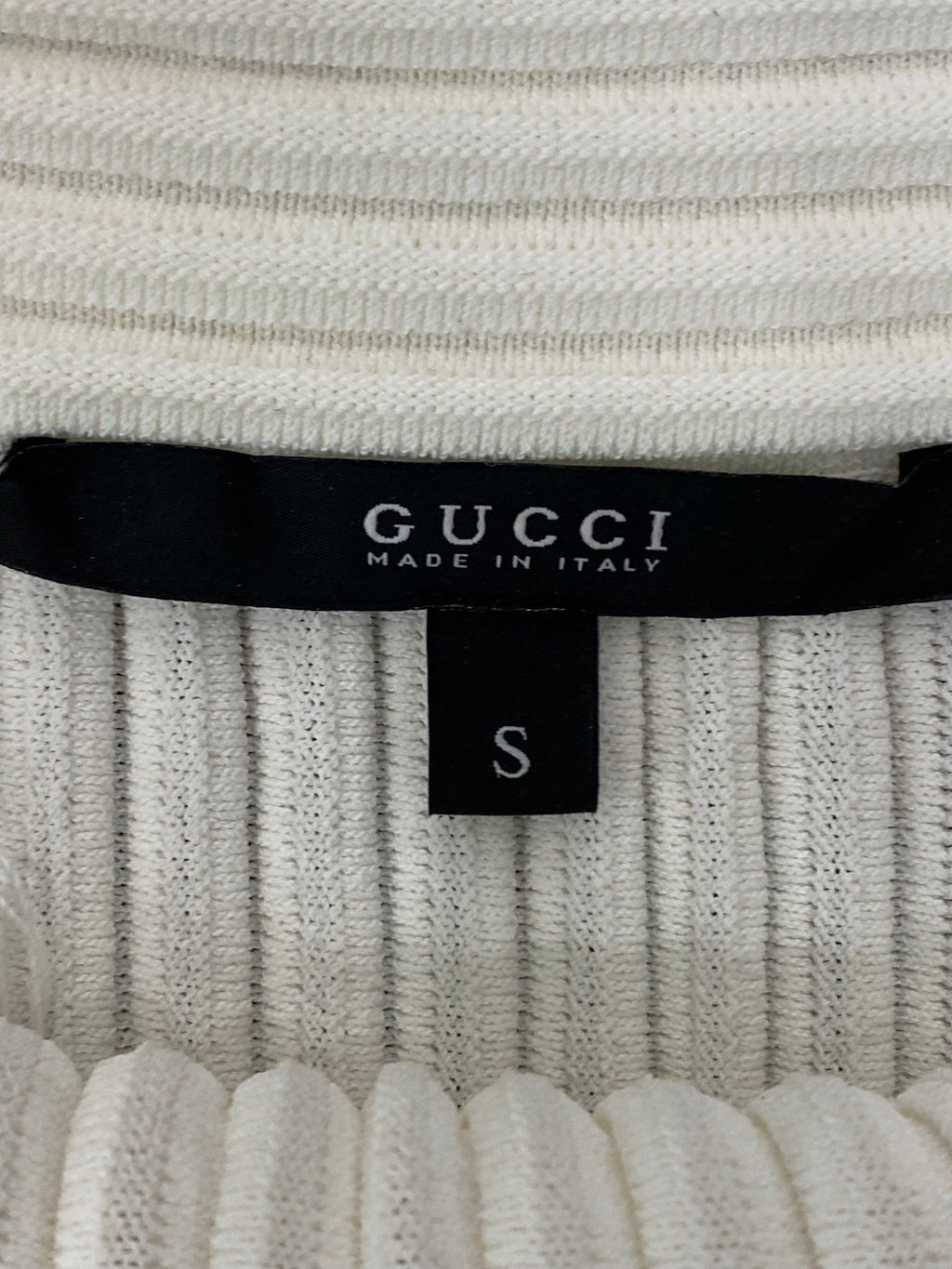 GUCCI KNITTED OFF SHOULDER TOP