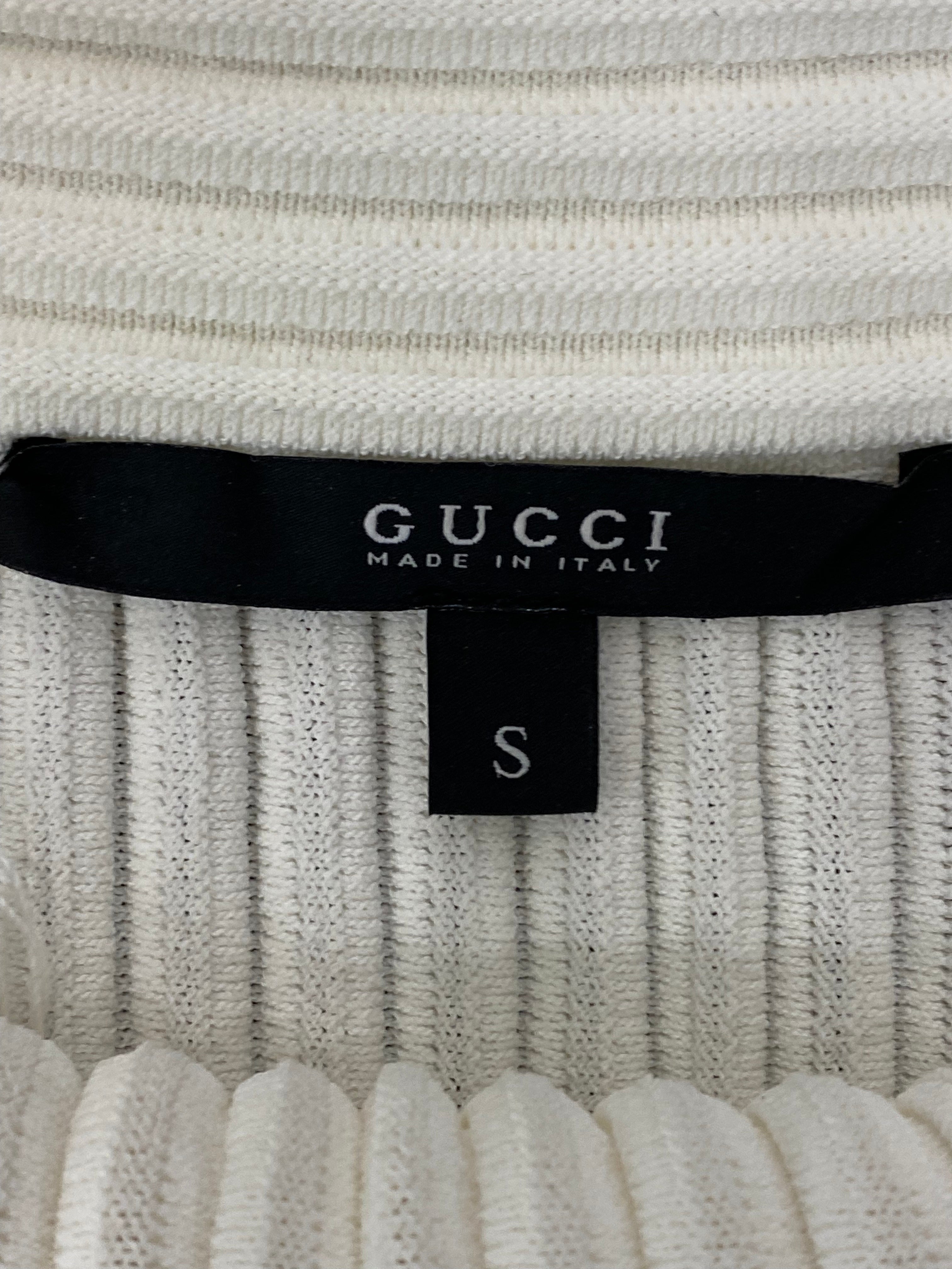 GUCCI KNITTED OFF SHOULDER TOP