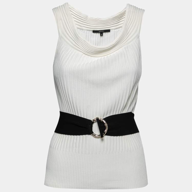 GUCCI KNITTED OFF SHOULDER TOP