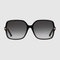 GUCCI LOW NOSE BRIDGE FIT SQUARE SUNGLASSES