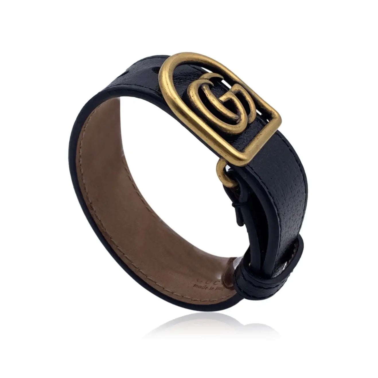 GUCCI GG MARMONT LEATHER BRACELET