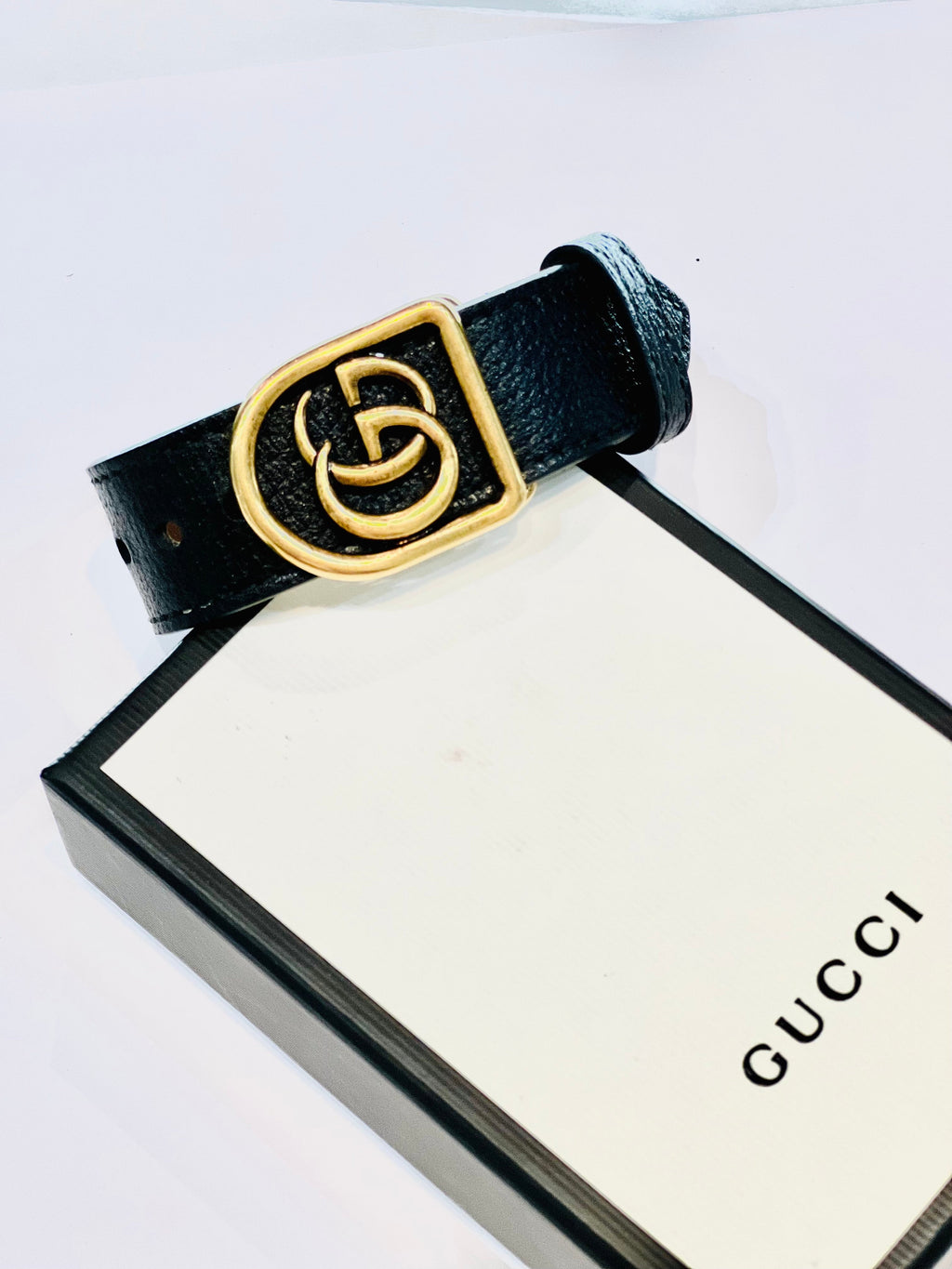 GUCCI GG MARMONT LEATHER BRACELET