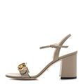 GUCCI CALFSKIN LEATHER LIFLORD GG MARMONT SANDALS