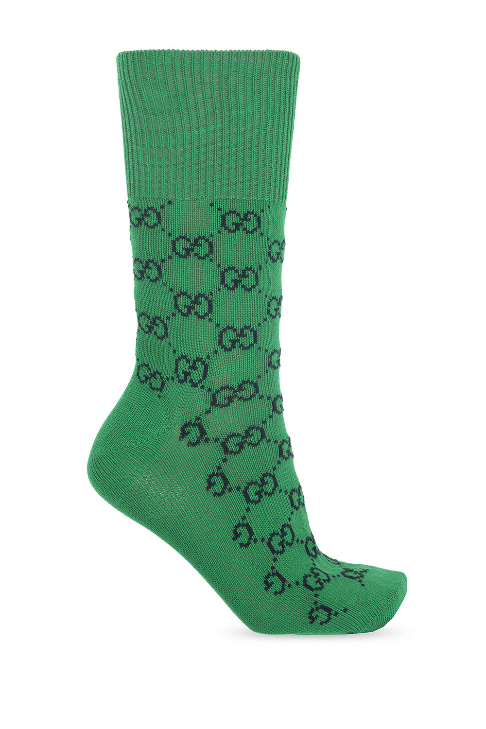 GUCCI LOGO JACQUARD COTTON BLEND SOCKS