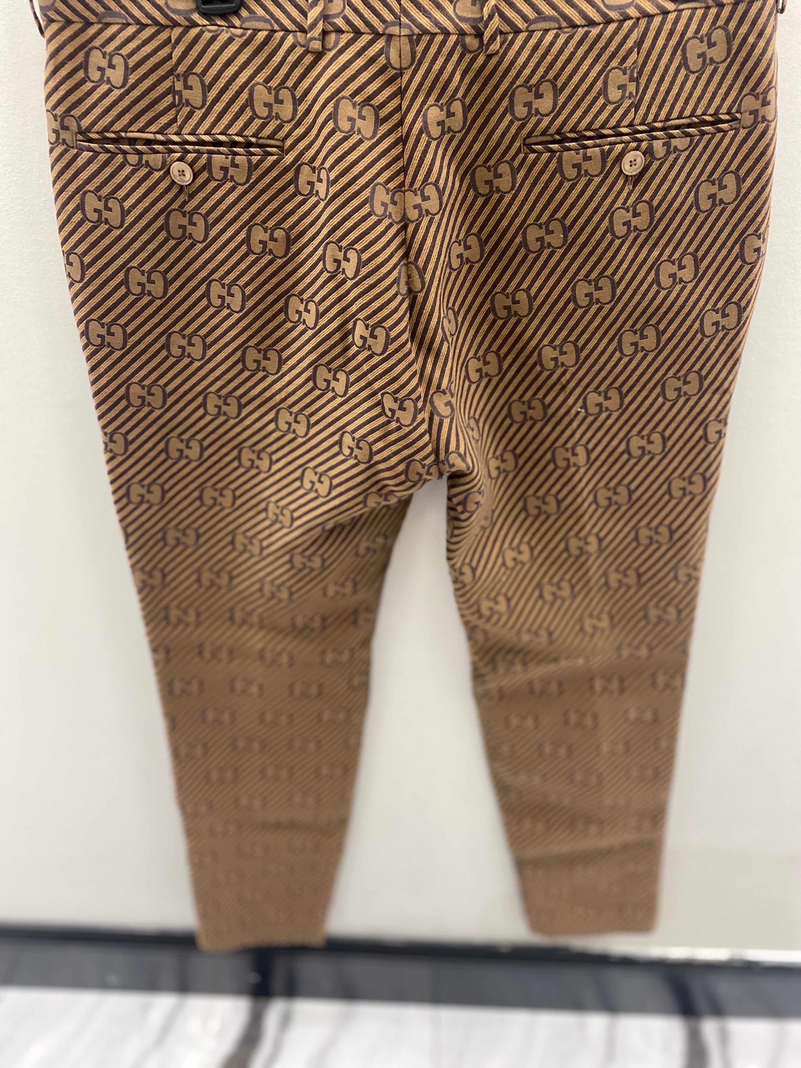 GUCCI MONOGRAM MEN'S TROUSERS