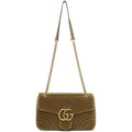 GUCCI GG MARMONT 2.0 MATELASSE MEDIUM VELVET SHOULDER BAG