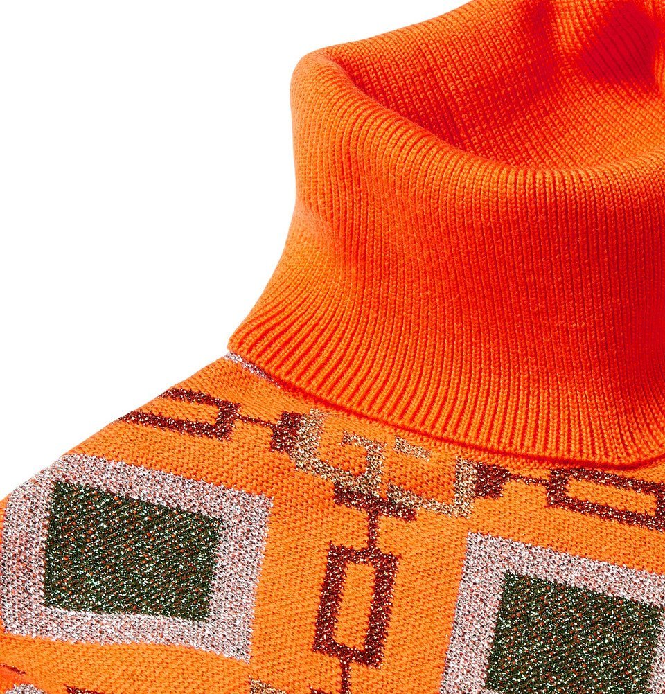 GUCCI MEN'S WOOL BLEND ROLLNECK SWEATER