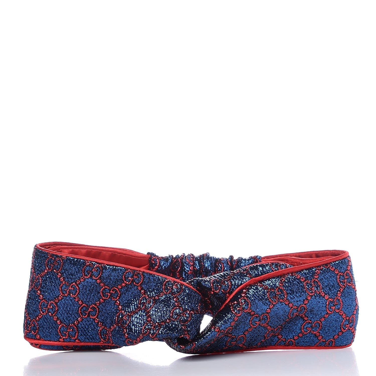 GUCCI METALLIC LUREX SILK GG SUPREME HEADBAND