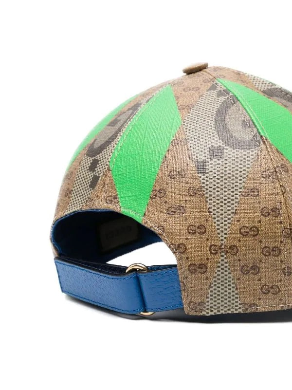 GUCCI LOGO MICROGUCCISSIMA COATED BASEBALL CAP