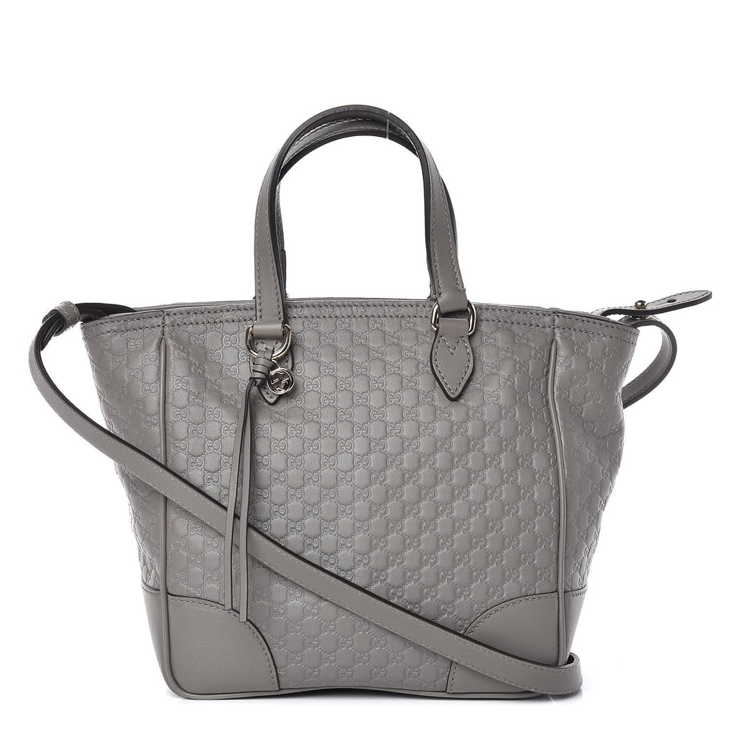 GUCCI MICROGUCCISSIMA GRAPHITE BREE TOTE BAG