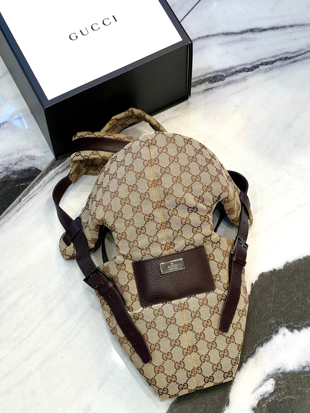 GUCCI GG MONOGRAM BABY CARRIER