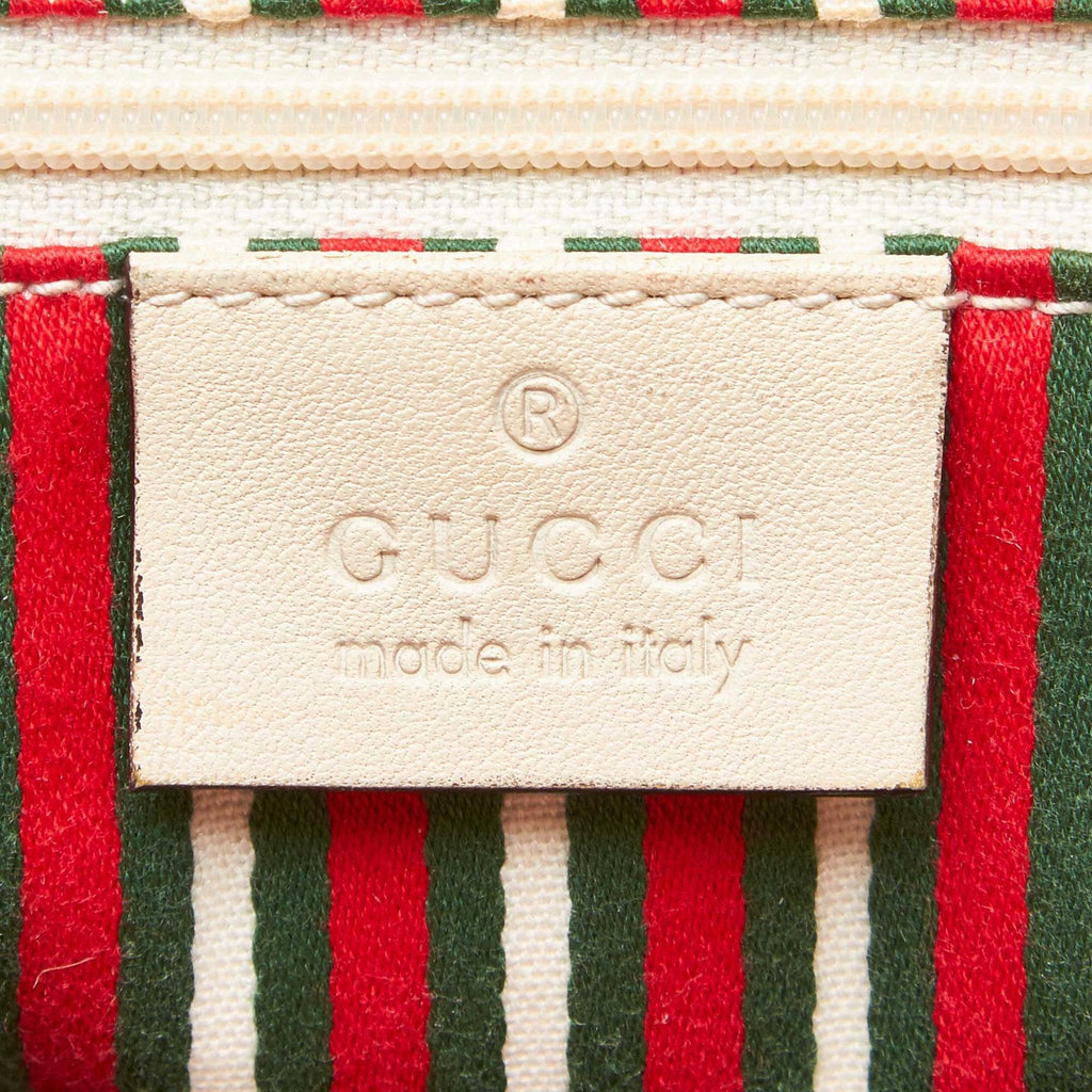 GUCCI MONOGRAM BRITT JACQUARD MEDIUM TOTE BAG