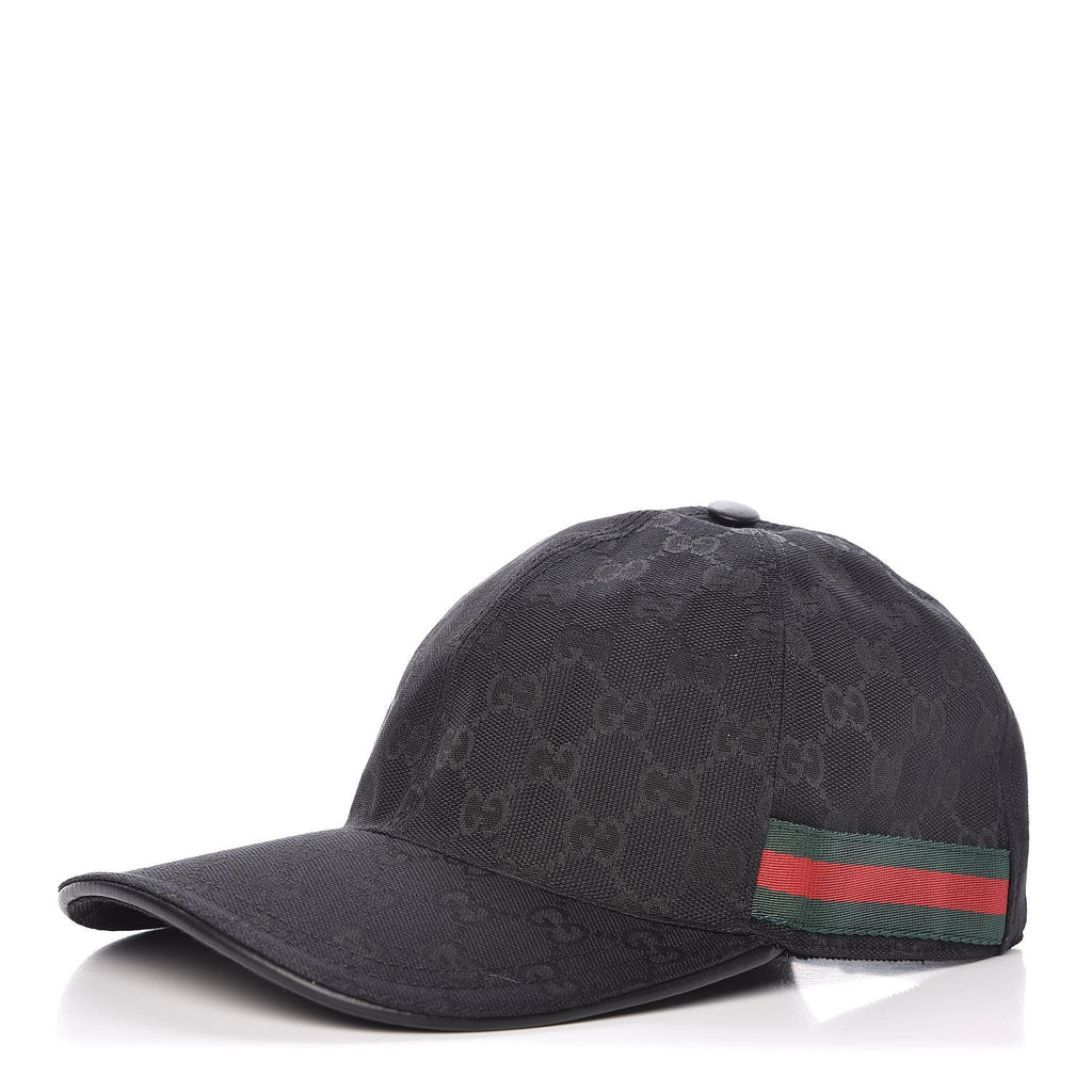 GUCCI GG SUPREME MONOGRAM WEB BASEBALL HAT