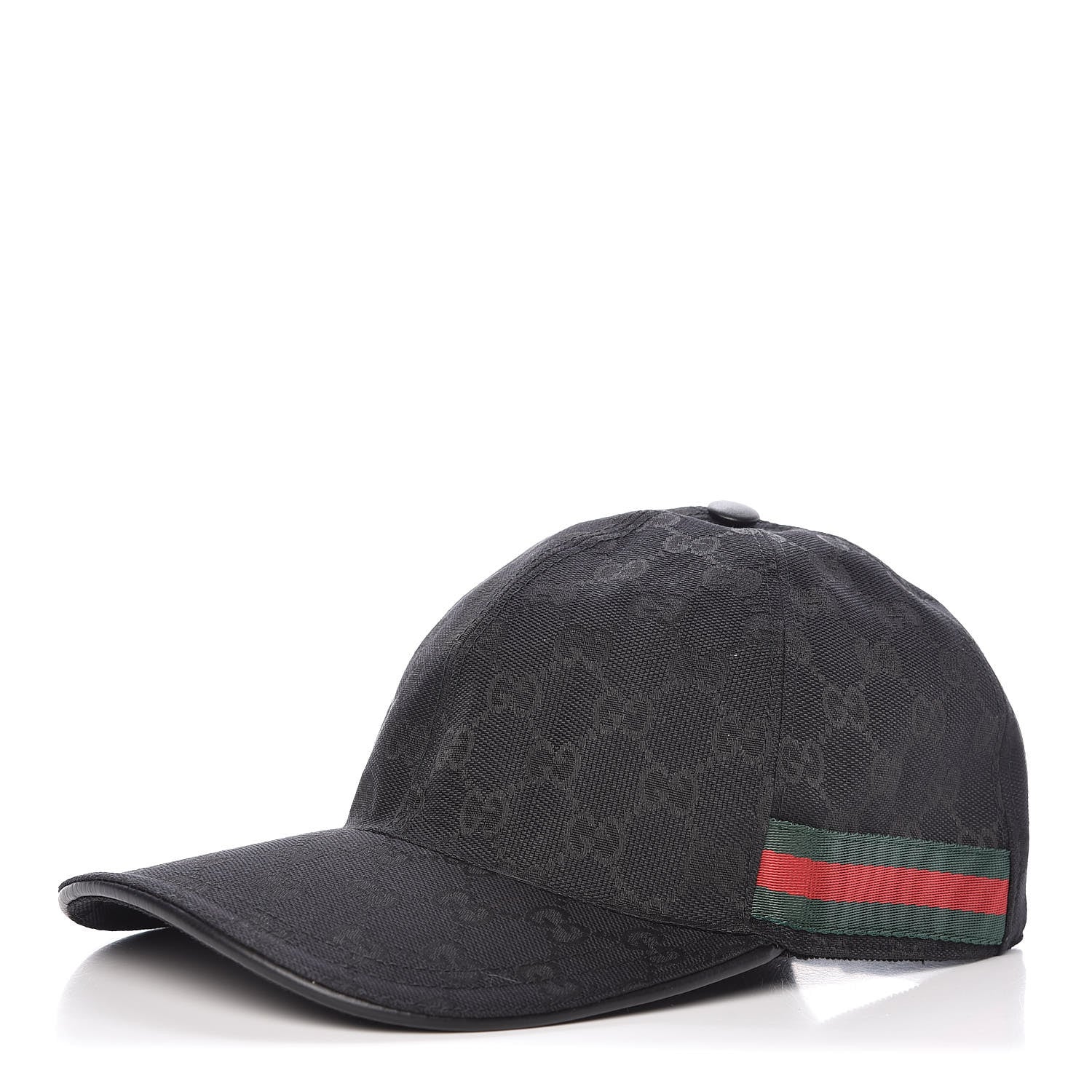GUCCI GG SUPREME MONOGRAM WEB BASEBALL HAT