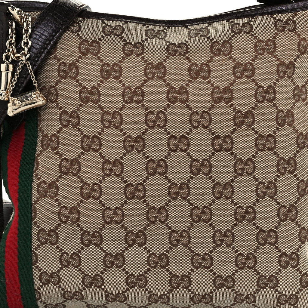 GUCCI MONOGRAM WEB JOLICOEUR CHARMS MESSENGER BAG