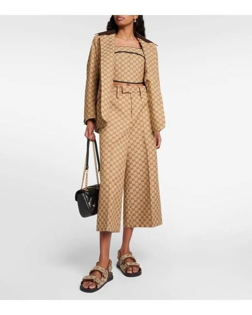GUCCI GG SUPREME MORITZ CANVAS SANDALS