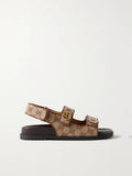 GUCCI GG SUPREME MORITZ CANVAS SANDALS