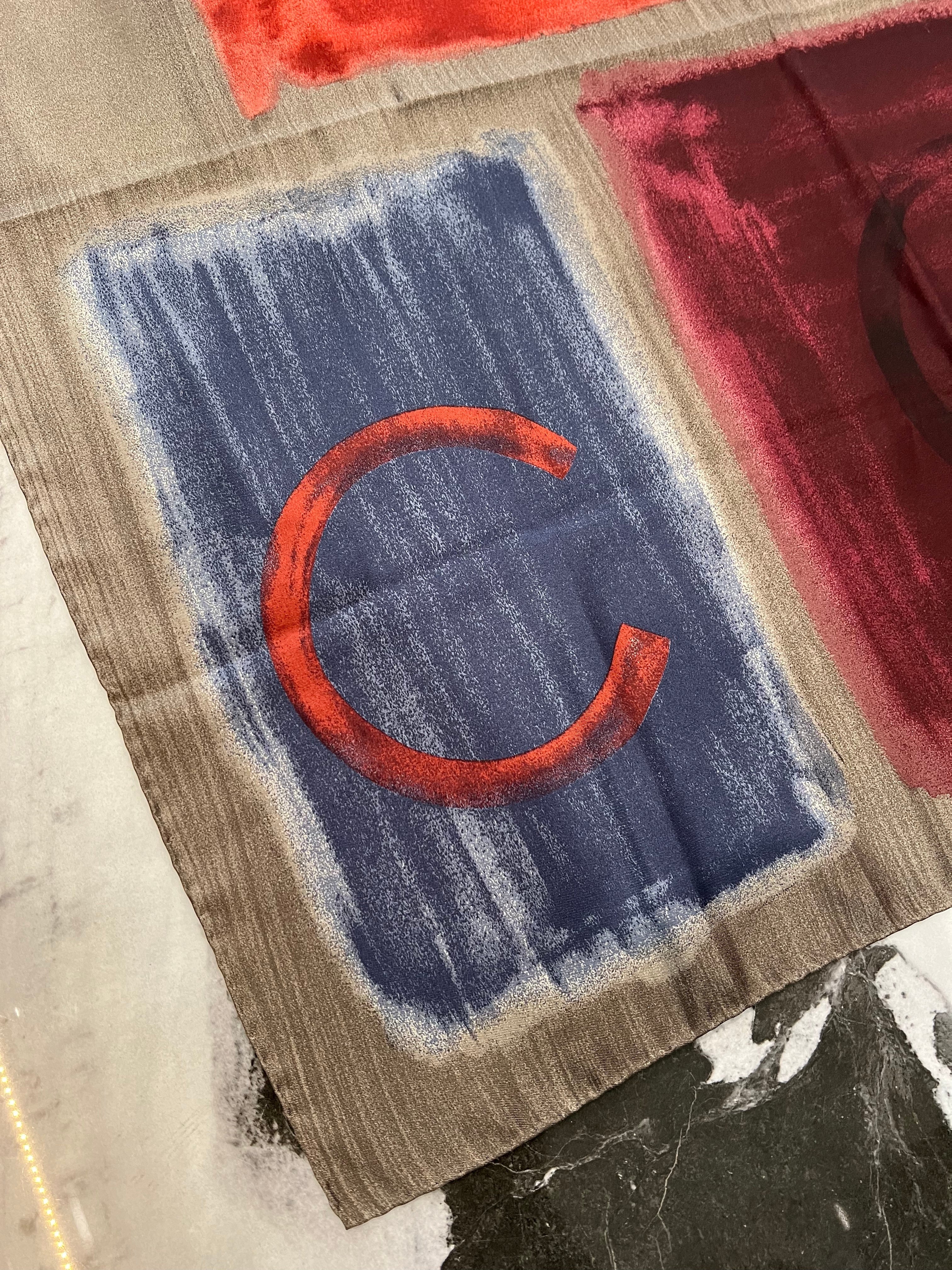 GUCCI MULTICOLOR SILK SCARF