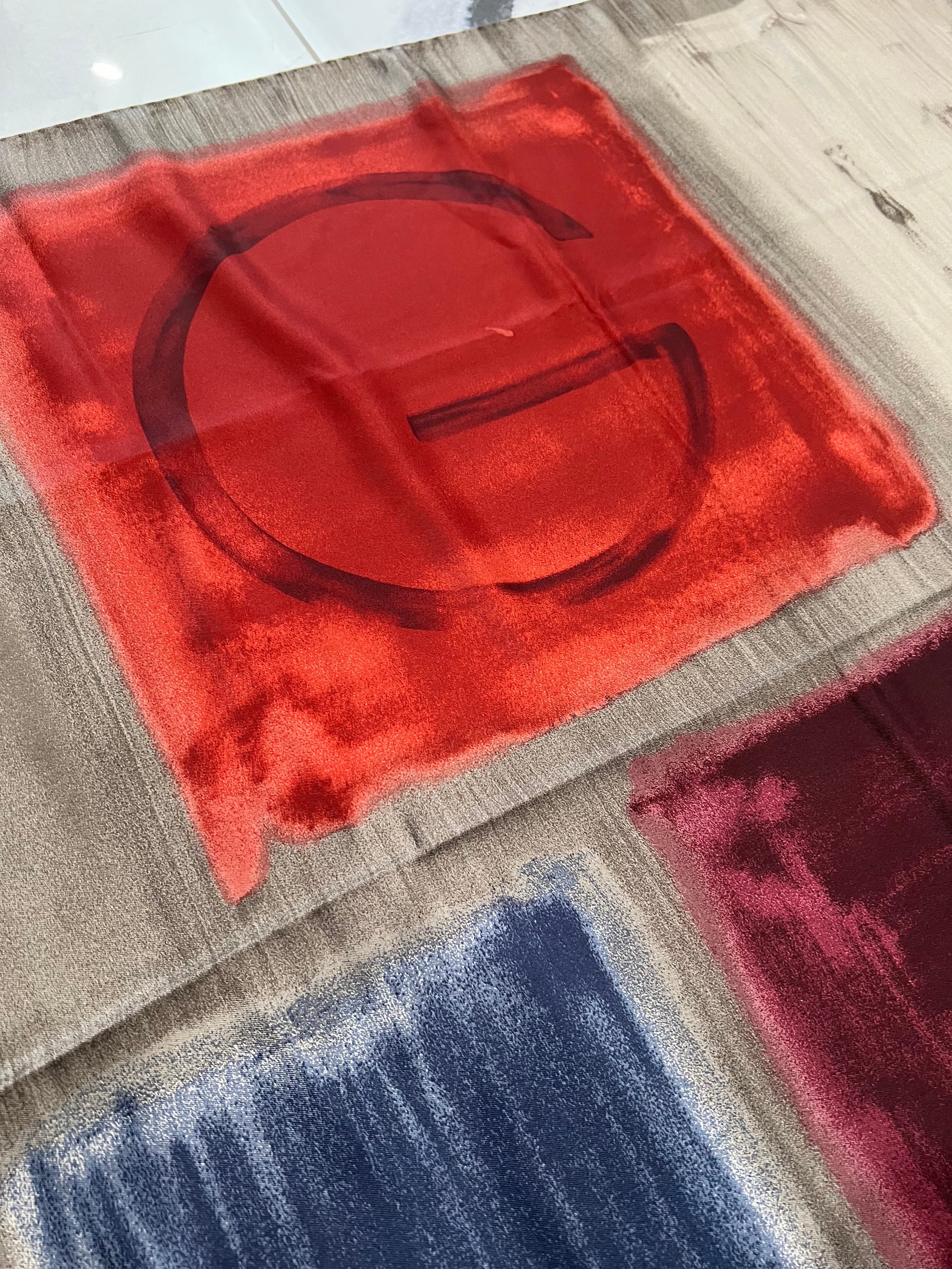 GUCCI MULTICOLOR SILK SCARF