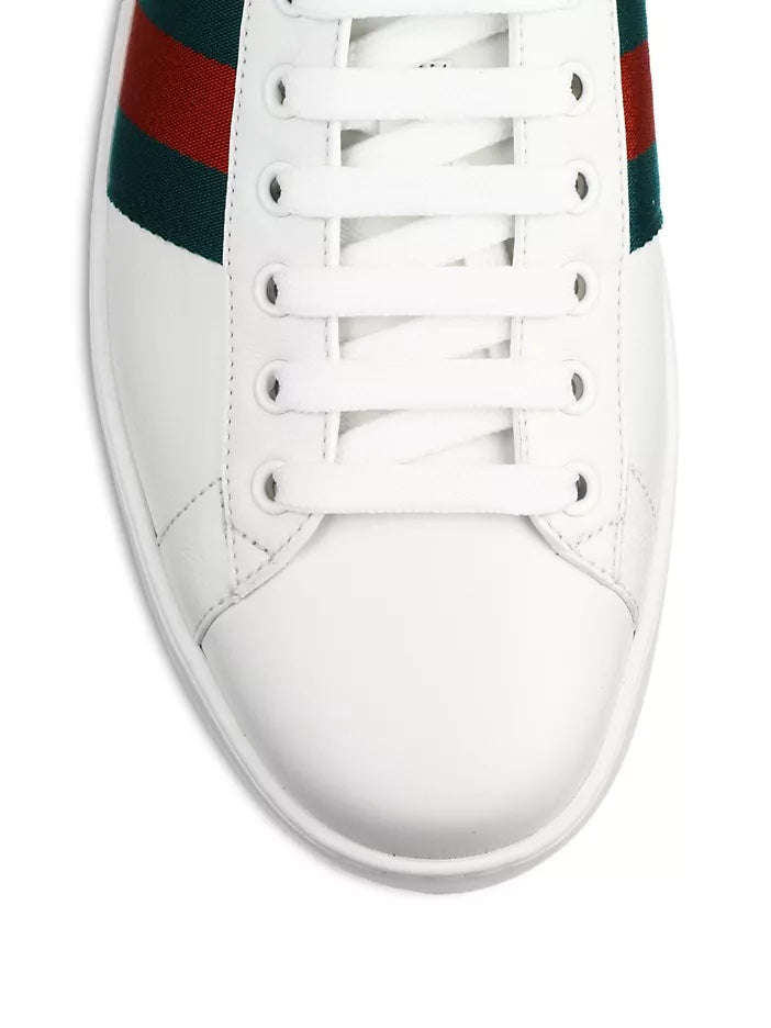 GUCCI NEW ACE CLASSIC WEB LO-TOP SNEAKERS