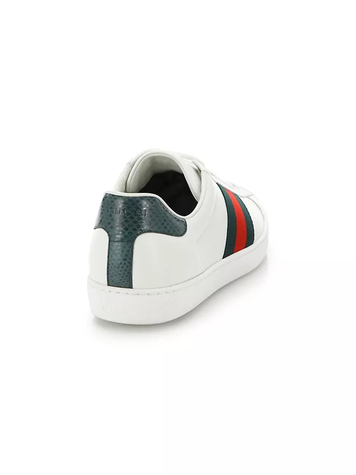 GUCCI NEW ACE CLASSIC WEB LO-TOP SNEAKERS