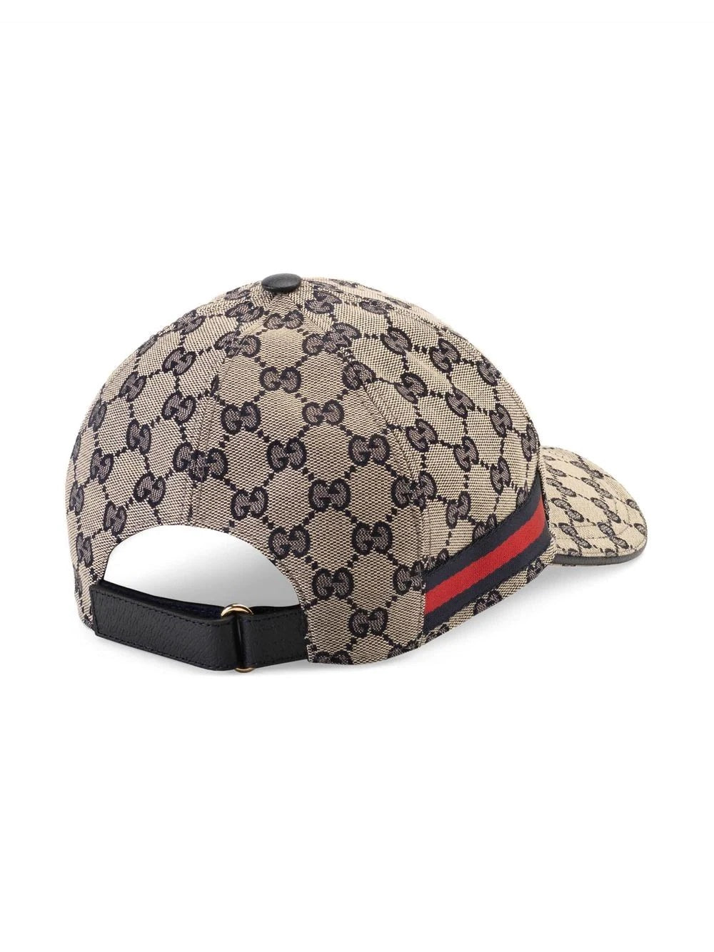 GUCCI ORIGINAL GG CANVAS BASEBALL HAT WITH WEB