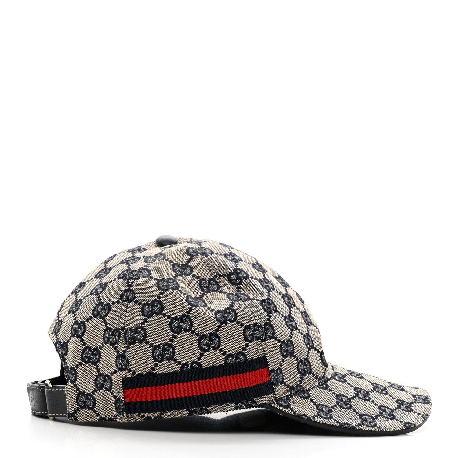 GUCCI ORIGINAL GG CANVAS BASEBALL HAT WITH WEB