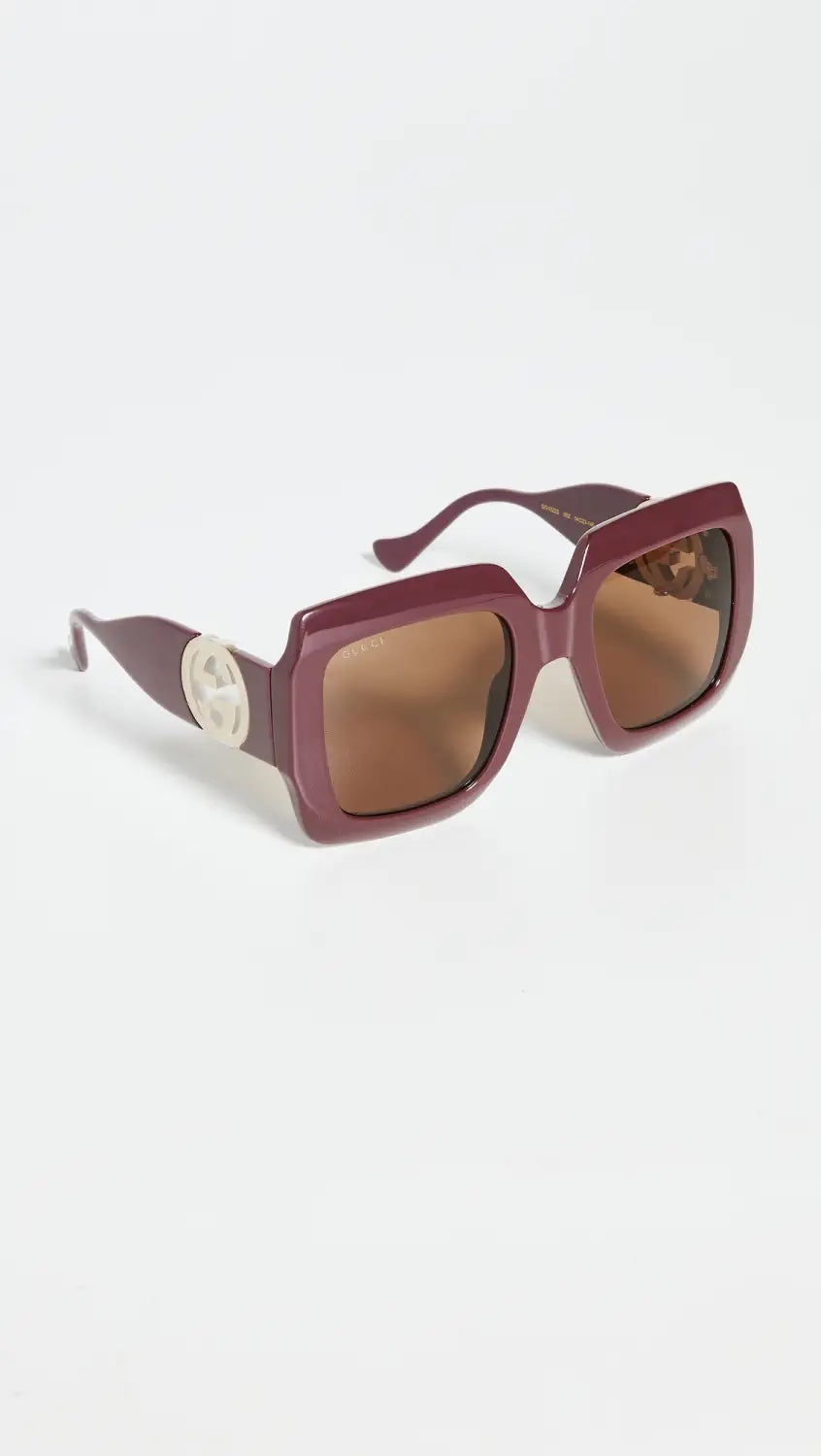 GUCCI GG OVERSIZED SQUARE SUNGLASSES