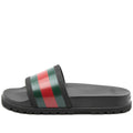 GUCCI PURSUIT TREK WEB RUBBER SLIDES