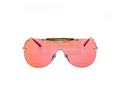 GUCCI PALLADIUM PINK BAMBOO MIRRORED SUNGLASSES