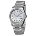 GUCCI PANTHEON 115 MOP DIAMOND DIAL BRUSHED STAINLESS STEEL WATCH