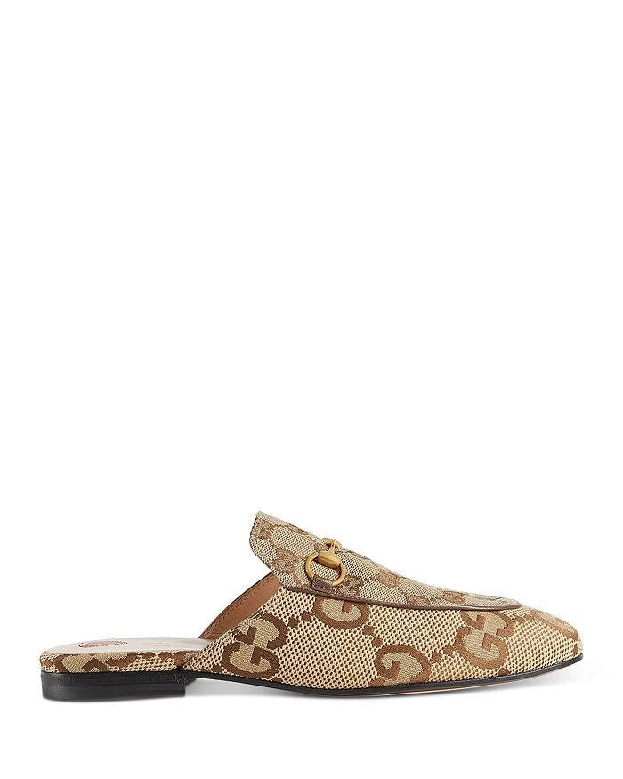 GUCCI JUMBO GG MONOGRAM PRINCETOWN LOAFER MULES