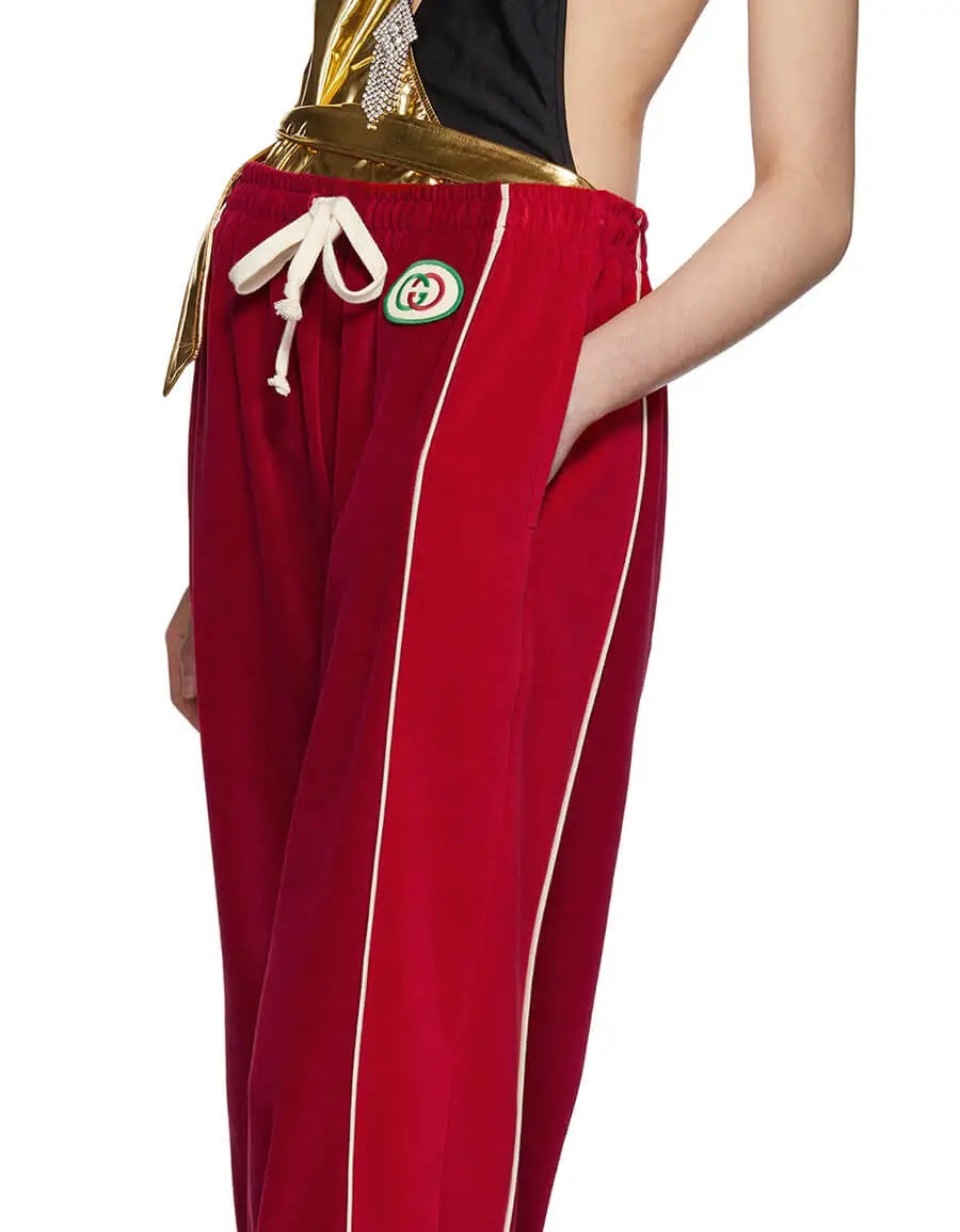 GUCCI CHENILLE DRAWSTRING LOUNGE PANTS
