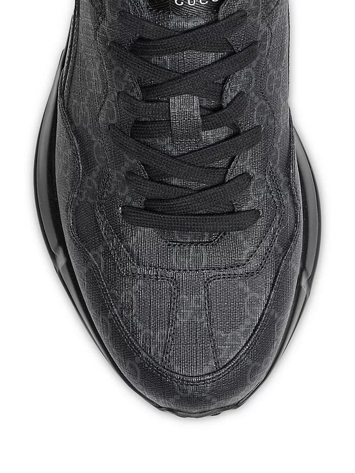 GUCCI GG RHYTON LOGO PRINT SNEAKERS